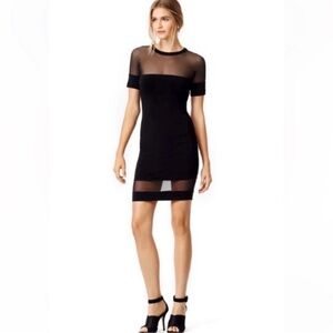 Elizabeth and James black mesh short sleeve stress